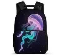 TPISLI Mochila Colegio Medusa Patrón Niños Niñas 8-12 Años Mochila Infantil Vida Marina Cursos 2-4 Daypack, Resistente Ligera Asa Reforzada Viaje Uso Diario