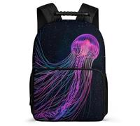 TPISLI Mochila Colegio Medusa Patrón para Niño Niña Cursos 3-5 Mochila Colegio Vida Marina 6-10 Años Backpack, Tejido 1680D Espalda Acolchada Navidad Escuela