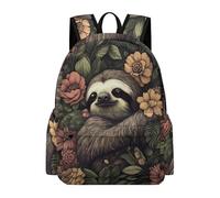 TPISLI Mochila Colegio Motivo Kawaii Perezoso 3º-6º Curso Chico y Chica Mochila Escolar Estampado Animal 11 Años Mochila de Gran Capacidad, School Backpack para Paseo y Actividades al Aire Libre