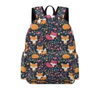 TPISLI Mochila Colegio Motivo Kawaii Zorros para Niños y Niñas 7-10 Años Mochila Escolar Estampado Animal Primaria Mochilas Escolares Ligeras, Daypack para Excursión y Uso Diario y Vuelta al Cole