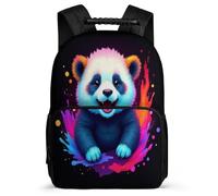 TPISLI Mochila Colegio Panda Niños Niñas 6-10 Años Mochila Escolar Lindo Animal Cursos 2-4 School Bag, Detalles de Fieltro Espalda Acolchada Ocio Actividades