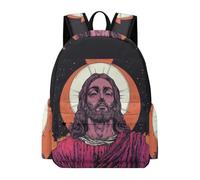 TPISLI Mochila Colegio Patrón Jesús para Niños y Niñas 7-10 Años Mochila Escolar Jesús Cristiano Primaria Mochilas Escolares Ligeras, Daypack para Excursión y Uso Diario y Vuelta al Cole