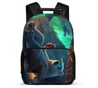 TPISLI Mochila Colegio Polar Oso Diseño para Chicos Chicas 6-11 Años Mochila Colegio Animal Estampado Cursos 2-4 School Bag, Espalda Acolchada Resistente Ligera Vuelta al Cole