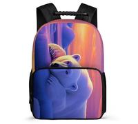 TPISLI Mochila Colegio Polar Oso Estampado Escuela Primaria para Estudiantes Mochila Colegio Animal Motivo 8-12 Años School Bag, Detalles de Fieltro Resistente Ligera Excursiones Cortas