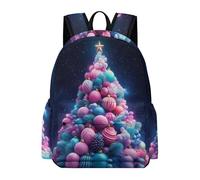 TPISLI Mochila Colegio Tema Navidad Diseño Papá Noel 3º-6º Curso Chico y Chica Mochila Escolar 359 8-13 Años Mochilas Escolares Ligeras, Bookbag para Viaje Paseo y Uso Diario y Excursión