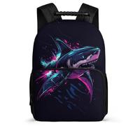 TPISLI Mochila Colegio Tiburón Niña Niño 7-11 Años Mochila Colegio Vida Marina Motivo Escuela Primaria Daypack, Detalles de Fieltro Tejido 1680D Ocio Actividades