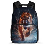 TPISLI Mochila Colegio Tigre Cursos 2-4 para Niñas Mochila Colegio Animal Tigre 7-12 Años Daypack, Tejido 1680D Resistente Ligera Navidad Escuela