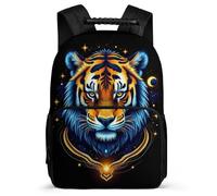 TPISLI Mochila Colegio Tigre Estampado para Chicos Chicas 5-10 Años Mochila Colegio Animal Escuela Primaria Bookbag, Bolsillos Laterales Detalles de Fieltro Vuelta al Cole