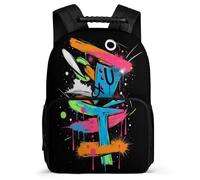 TPISLI Mochila Colegio Trend Graffiti Patrón Primaria para Niñas Mochila Infantil Colourful 6-10 Años Daypack, Asa Reforzada Espalda Acolchada Viaje Uso Diario