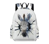 TPISLI Mochila Colegio Zebra Escolares 8-12 Años Mochila de 3D Animal para Chicos Clase 7-9 Bolsa Primaria Moderna Durable Regalo Escolar Viaje Outdoor Excursión