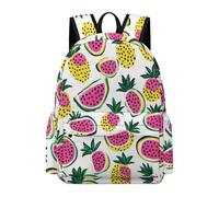 TPISLI Mochila Colorido Frutas Primaria para Niños y Niñas Mochila Escolar Patrón Fruta 7-10 Años Mochilas Escolares Duraderas, Backpack para Viaje Paseo y Senderismo y Excursión