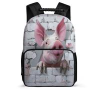 TPISLI Mochila Con Cerdito Bonito Escolar Para Niña, Mochilas Ligera Animal, Mochila Escolar Para Niñas De 3ª A 5ª Clase, Mochilas Infantil Informal