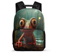 TPISLI Mochila Con Rana Escolar Para Niña, Mochilas Ligera Feo, Mochila Escolar Para Niñas De 3ª A 5ª Clase, Mochilas Infantil Informal