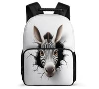 TPISLI Mochila Con Zebra Escolar Para Niña, Mochilas Ligera Animal Cebra en 3D, Mochila Escolar Para Niñas De 3ª A 5ª Clase, Mochilas Infantil Informal