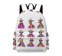 TPISLI Mochila Cool Jirafa Estampado Instituto para Adolescentes, Mochilas Escolares Juveniles 7 A 13 Años con Animal Design, Mochilas Grande para Viagem & Escola