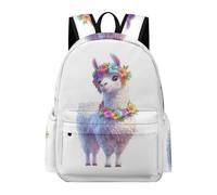 TPISLI Mochila Cute Alpaca Escolares de Niño Niña Adolescente, Mochilas Colegio Chicas Grande para Infantil con Animal LLLlama, Mochila de Viaje Casual Ligera