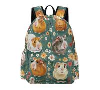TPISLI Mochila Cute Dutch Pig Escolar Niña 7-10 Años Mochilas Primaria Niño con Guinea Pig, Mochila Infantil Ligera para Colegio Y Viajes