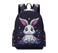 TPISLI Mochila Cute Rabbit Motif Instituto para Adolescentes Chico, Mochilas Escolares Juveniles 9 A 13 Años con Animal Bunny Pattern, Mochilas Niña para Viagem, Diário, Escolar