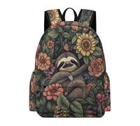 TPISLI Mochila Cute Sloth Motif Escolar Niño Adolescente, Mochila de Animal Print para Niña 8 A 15 Años, Mochilas Escolares Grande Y Ligera