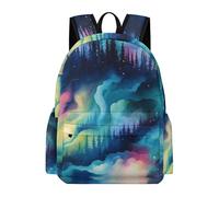 TPISLI Mochila de Acuarela Curso 4-6 para Niños y Niñas Mochila Colegio Aurora Colegio Daypack, Backpack Impermeable para Clases, Paseo y Senderismo Actividades Diarias