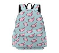 TPISLI Mochila de Ajolote Chicos Clase 7-9 Mochila Salamandra Niña Secundaria Bolsa Colegio Ligera Resistente Vuelta al Cole Viaje Colegio Uso Diario Excursión