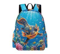 TPISLI Mochila de Axolotl Chicos Clase 7-9 Mochila Salamandra Chicas 12-16 Años Bolsa Primaria Grande Escolar Regalo Escolar Uso Diario Colegio Viaje Excursión