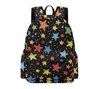 TPISLI Mochila de Colorido Estrellas Curso 4-6 para Chicas Mochila Primaria Estrellas Colegio para Chicos Backpack, School Bag Grande en Clases, Paseo y Senderismo Actividades Diarias