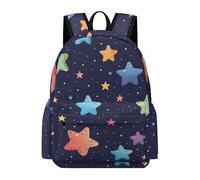 TPISLI Mochila de Estrellas Diseño para Chicas Clase 5-7 Mochila Instituto Estrella de Cinco Puntas para Chicos Estudiantes Backpack, Daypack Ligera en Curso, Libros y Salidas Actividades Diarias