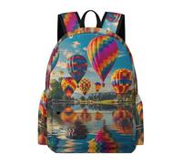 TPISLI Mochila de Globo Aerostático para Niños y Niñas 7-11 Años Mochila Colegio Colorido Paisaje Clase 3-5 Daypack, Bookbag Resistente para Escuela, Viaje y Uso Diario Actividades Diarias