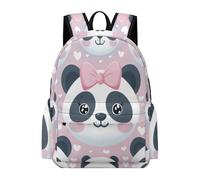 TPISLI Mochila de Kawaii Panda 6-10 Años para Niño y Niña Mochila Animal Panda Curso 2-4 School Bag, Daypack Duradera para Clases, Paseo y Senderismo Actividades Diarias Uso Diario
