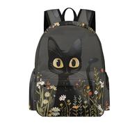 TPISLI Mochila de Kitten Illustration para Adolescente, Mochila Escolar Niños con Animal Cat Design, Mochilas Casual Cómoda Chicos Niña, Ideal para Colegio, Instituto, Viajes Y Ocio