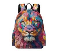 TPISLI Mochila de León Clase 7 para Niño y Niña Mochila Escolar Animal León 12-16 Años Backpack, School Bag Grande para Curso, Libros y Salidas Actividades Diarias