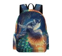 TPISLI Mochila de Lobo Diseño para Adolescente, Mochila Escolar Niños con Animal Wolve Print, Mochilas Casual Cómoda Chicos Niña, Ideal para Colegio, Instituto, Viajes Y Ocio