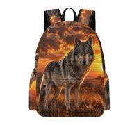 TPISLI Mochila de Lobo Niño 13 Años Mochila Escolar Animales Lobos Chico 11 Años Bolsa Colegio Moderna Durable Deporte Outdoor Uso Diario Viaje Excursión Colegio
