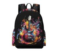 TPISLI Mochila de Música Amante 6-10 Años para Niño y Niña Mochila Escolar Colorido Guitarra Curso 2-4 School Bag, Daypack Resistente para Clases, Paseo y Senderismo Actividades Diarias