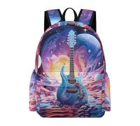 TPISLI Mochila de Música Amante para Niño y Niña 11-16 Años Mochila Escolar Guitarra Motivo Clase 7 Daypack, Bookbag Duradera para Clases, Paseo y Senderismo Actividades Diarias