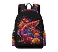 TPISLI Mochila de Pez Escolares 8-12 Años Mochila Escolar Pececito de Colores Estudiantes Secundaria Bolsa Secundaria Grande Escolar Deporte Outdoor Viaje Excursión