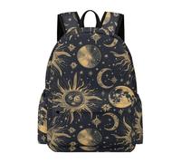TPISLI Mochila de Sol Luna Estrellas para Chicas Clase 5-7 Mochila Primaria para Chicos 9-13 Años Backpack, Daypack Ligera en Curso, Libros y Salidas Actividades Diarias