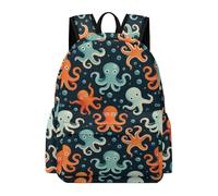 TPISLI Mochila de Vida Marina Escolares Secundaria Mochila Criaturas del Océano Chicos Clase 7-9 Bolsa Secundaria Moderna Durable Vuelta al Cole Excursión Colegio Outdoor