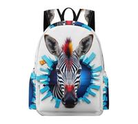 TPISLI Mochila de Zebra Estudiantes Colegio Mochila Motivo de Animal Escolares 8-12 Años, Daypack Moderna Durable Viaje Uso Diario Viaje Excursión Outdoor Colegio