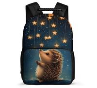 TPISLI Mochila Diseño de Erizo para Niña Niño 7-12 Años, Mochila Colegio Bonito Pequeño Animal Escolar Ligera, Backpack, Primaria Viaje, Cómoda para Libros Cuadernos
