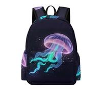 TPISLI Mochila Diseño de Medusa Chica Clase 4 Mochila de Criatura Marina Chicos Clase 7-9 Bolsa Primaria Ligera Resistente Excursión Colegio Viaje Colegio Uso Diario Outdoor