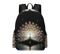 TPISLI Mochila Diseño de Pavo Real Chicos Clase 7-9 Mochila Animal Chicas 12-16 Años Bolsa Primaria Grande Escolar Regalo Escolar Uso Diario Colegio Viaje Excursión