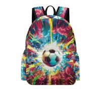TPISLI Mochila Diseño Fútbol para Niño y Niña 11 Años Mochila Escolar Fútbol Amante Estudiantes Mochila de Gran Capacidad, Daypack para Excursión y Uso Diario y Vuelta al Cole