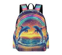 TPISLI Mochila Dolphin Print Instituto para Adolescentes Chico, Mochilas Escolares Juveniles 9 A 13 Años con Sea Creature, Mochilas Niña para Viagem, Diário, Escolar