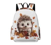 TPISLI Mochila Erizo Cursos para Niño y Niña Mochila Escolar Tema Otoño 12 Años Mochila Ligera Duradera, Backpack para Vuelta al Cole Viaje y Senderismo y Excursión