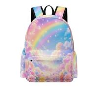 TPISLI Mochila Escolar Arcoíris Chico 11 Años Mochila Primaria Flores Coloridas para Chicos Clase 7-9 Bolsa Primaria Moderna Durable Deporte Outdoor Colegio Viaje