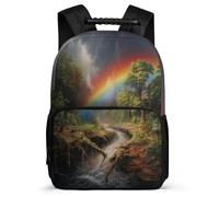 TPISLI Mochila Escolar Arcoíris Para Niños 12 Años, Mochila Paisaje Colorido Grande Para Niñas De 8, 10, 14 Años, Regalos Escolares, Primaria O Escuela Secundaria