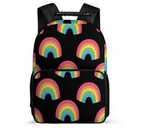 TPISLI Mochila Escolar Arcoíris para Niños Cursos 1-3 Mochila Escolar Colorful 5-10 Años Backpack, Asa Reforzada Espalda Acolchada Regalo Cumpleaños
