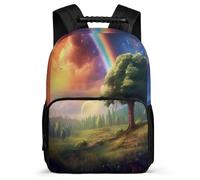 TPISLI Mochila Escolar Arcoíris Para Niños, Mochilas Escolar Con Paisaje Colorido Niños De 1ª A 3ª Clase, Mochila Para Niña, Mochilas Grande